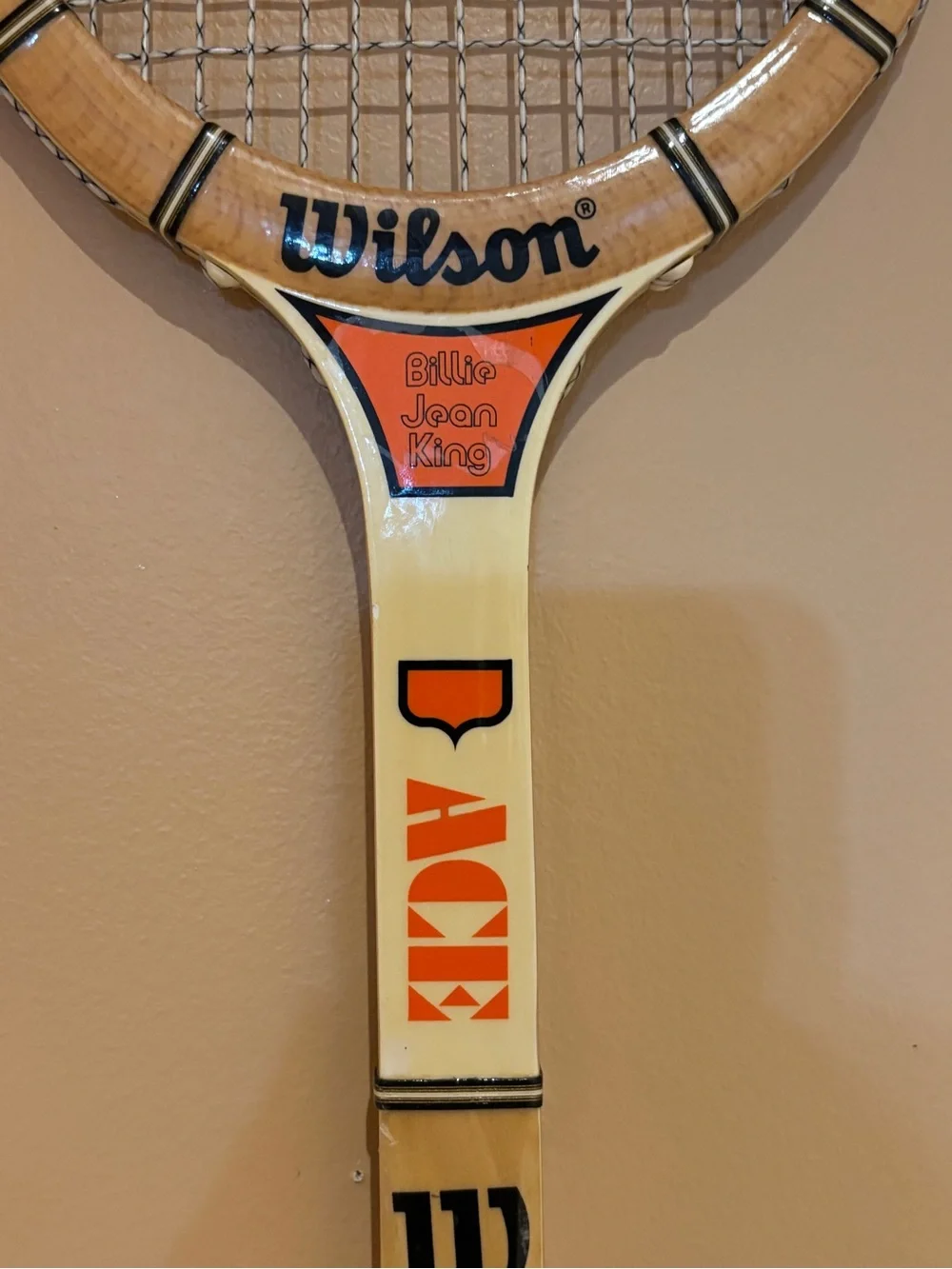 Wilson Billie Jean King ACE Strata-Bow Vintage Tennis Racket - Picture 15 of 15